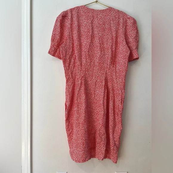 Vintage Ms. Chaus petites Red Dress with buttons - Picture 5 of 6